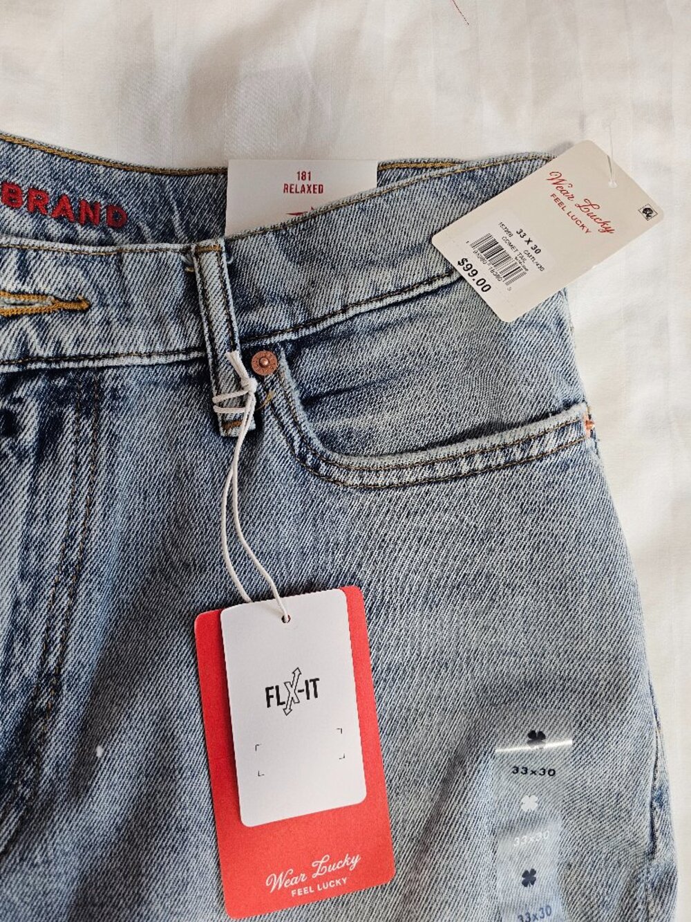 Mens Lucky Brand Jeans 181 relaxed straight jean - Picture 8 of 8